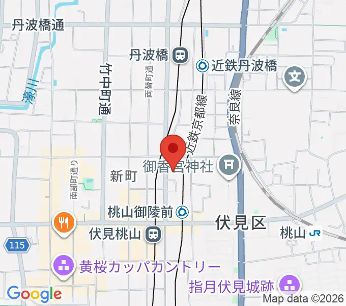 京都リビングエフエム FM845の地図