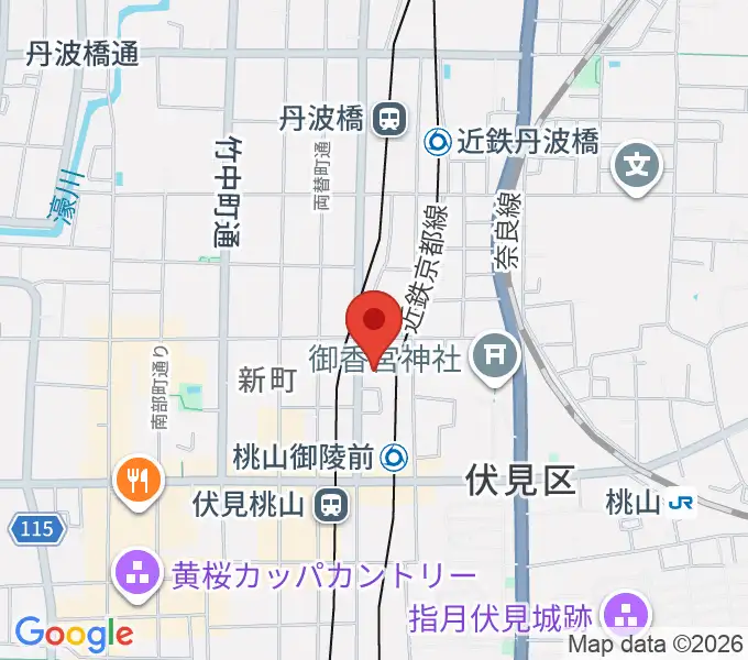京都リビングエフエム FM845の地図