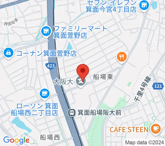 タッキー816 みのおエフエムの地図