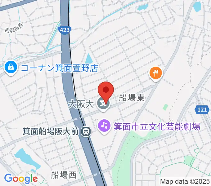 タッキー816 みのおエフエムの地図