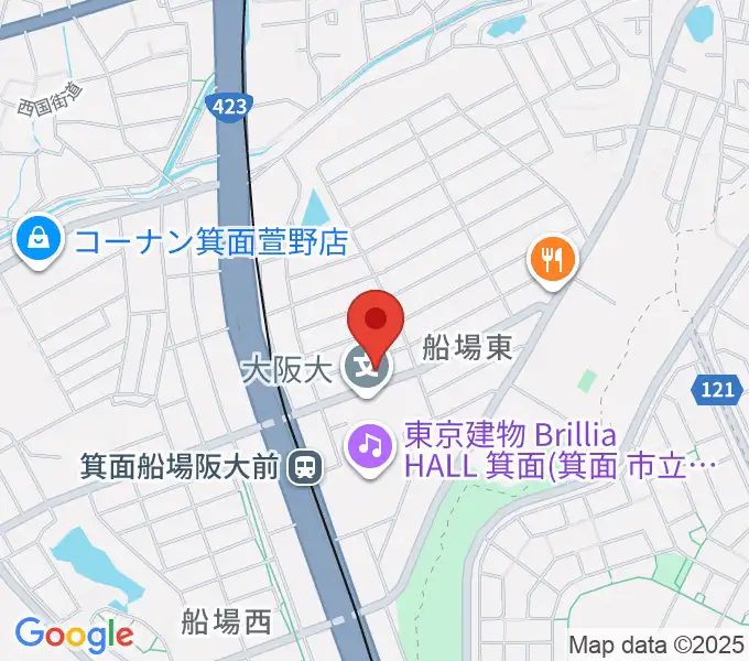 タッキー816 みのおエフエムの地図