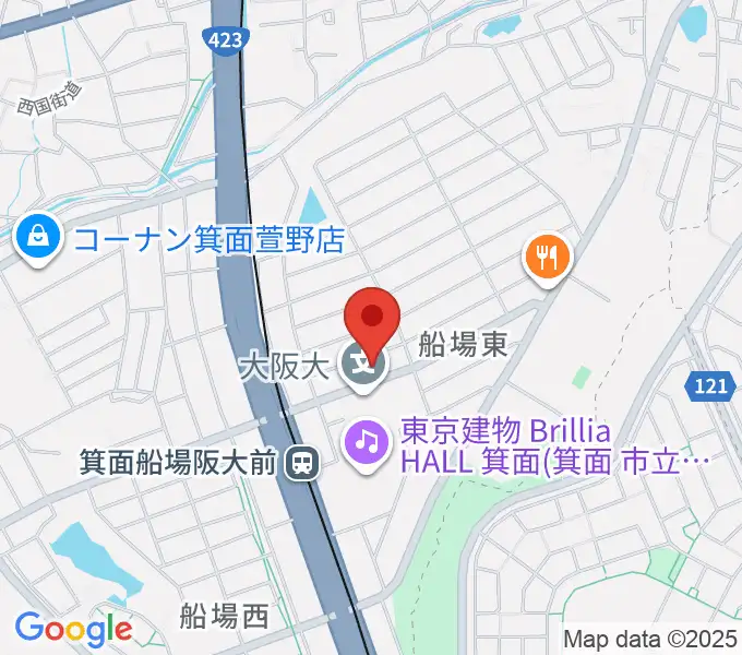 タッキー816 みのおエフエムの地図