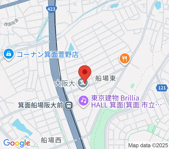 タッキー816 みのおエフエムの地図