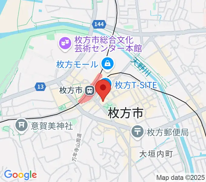エフエムひらかたの地図