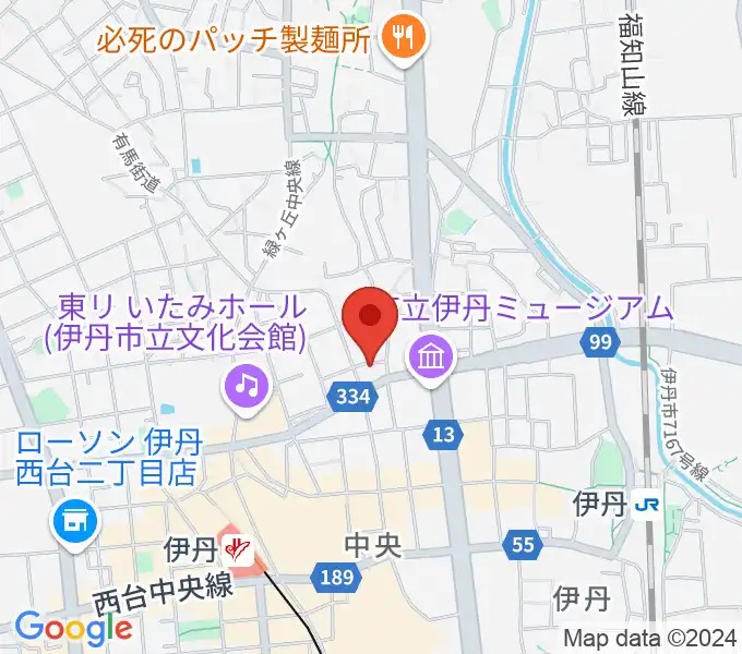 ハッピーエフエムいたみの地図