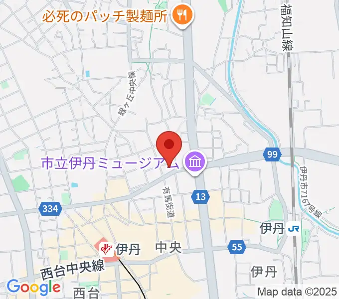 ハッピーエフエムいたみの地図