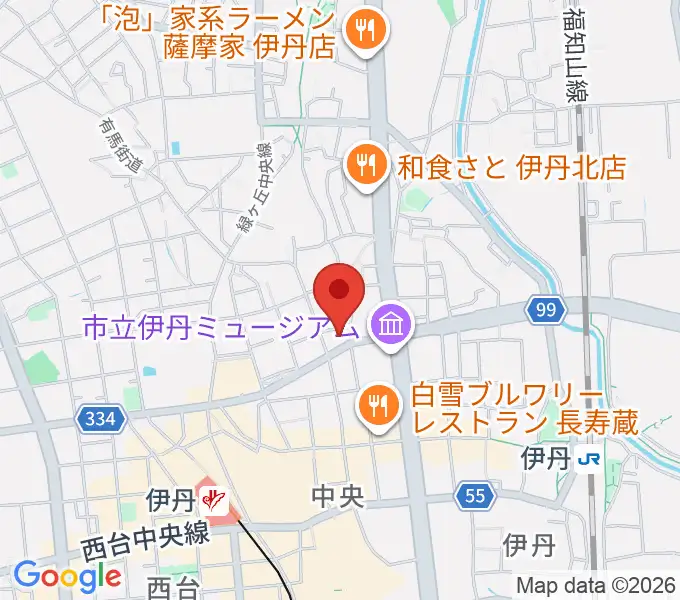 ハッピーエフエムいたみの地図