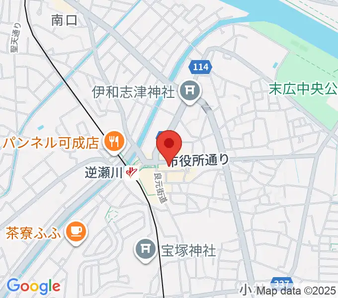 ハミングFM宝塚の地図