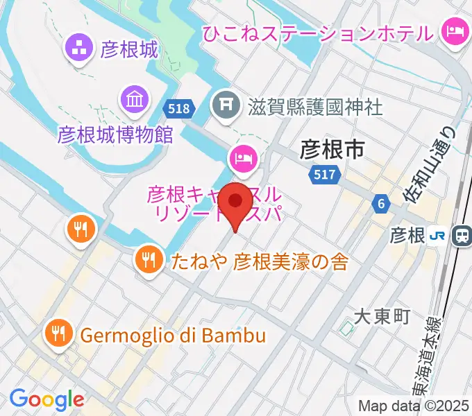 エフエムひこねの地図