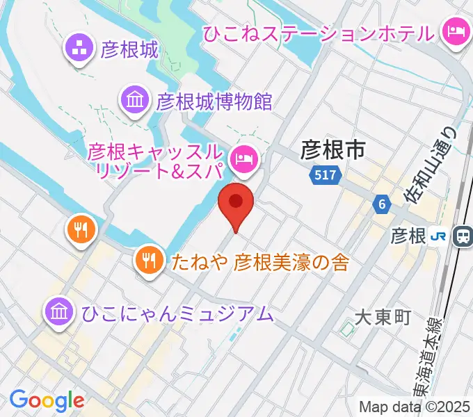 エフエムひこねの地図