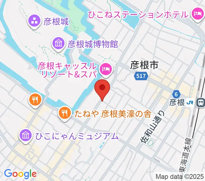 エフエムひこねの地図