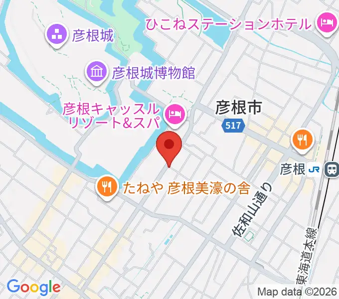 エフエムひこねの地図
