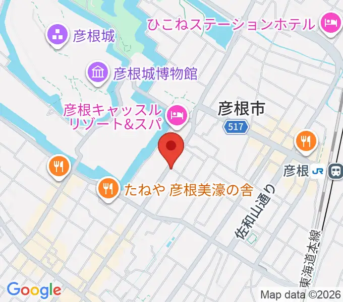 エフエムひこねの地図