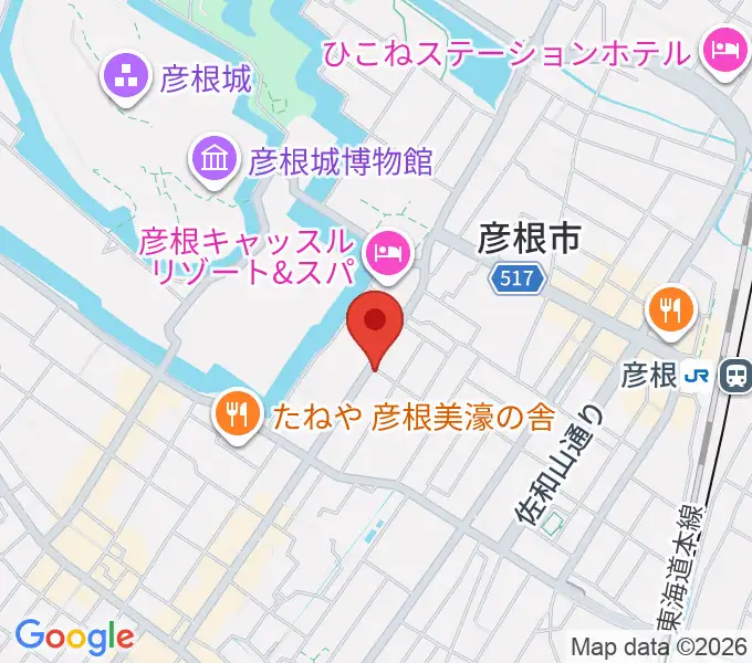 エフエムひこねの地図