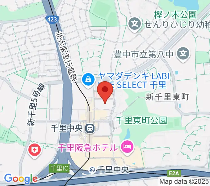 FM千里の地図