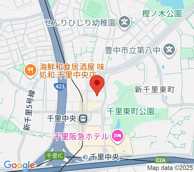 FM千里の地図