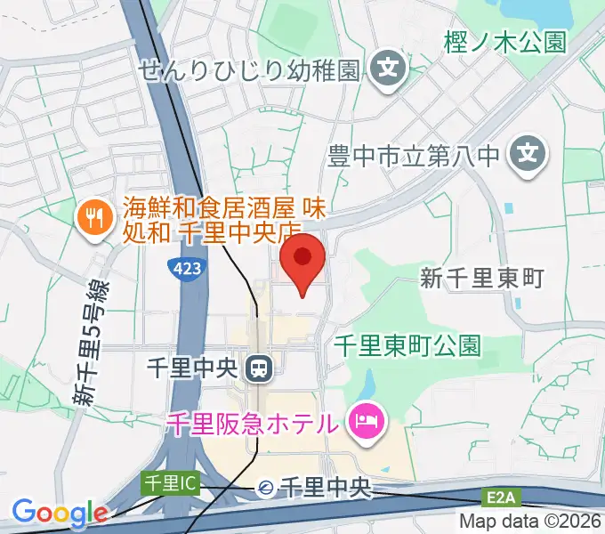 FM千里の地図