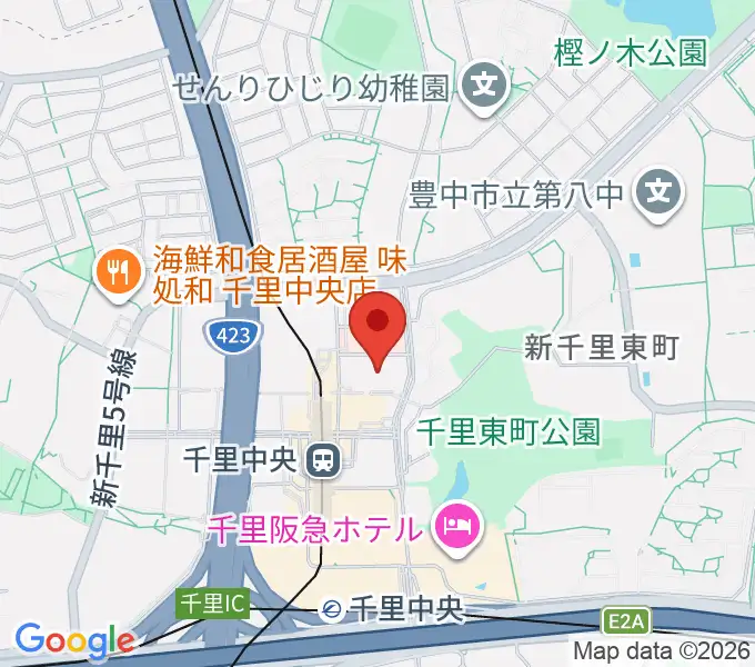 FM千里の地図