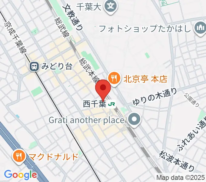 ZX WEST CHIBAの地図