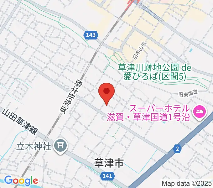 えふえむ草津の地図