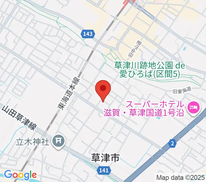 えふえむ草津の地図