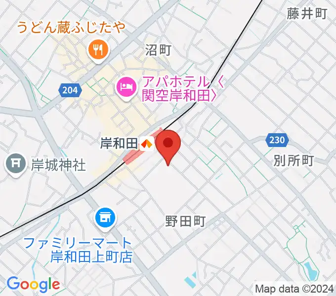 ラヂオきしわだの地図