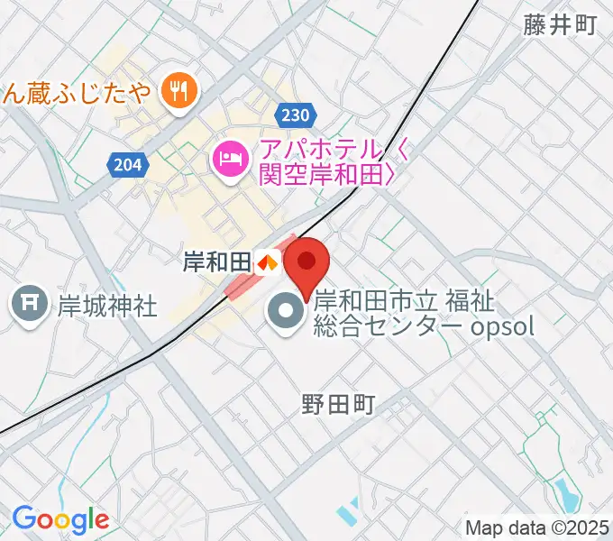 ラヂオきしわだの地図