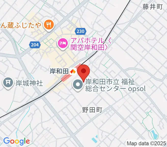 ラヂオきしわだの地図