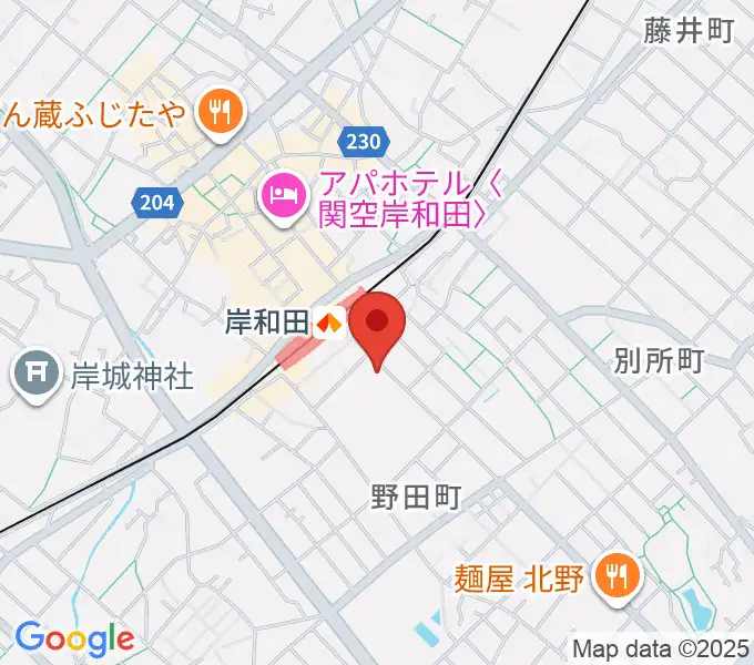 ラヂオきしわだの地図