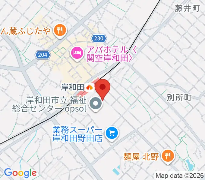 ラヂオきしわだの地図