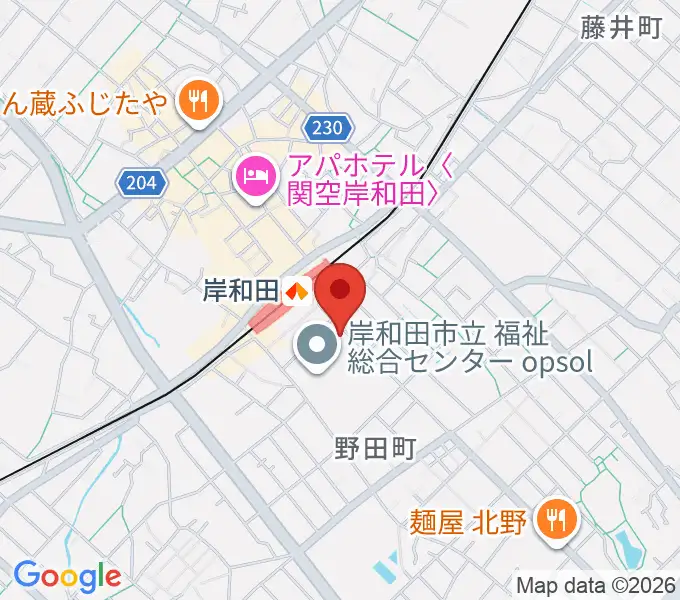 ラヂオきしわだの地図