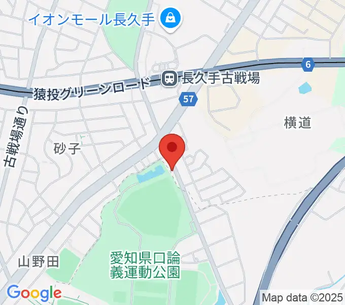 Mスタジオの地図