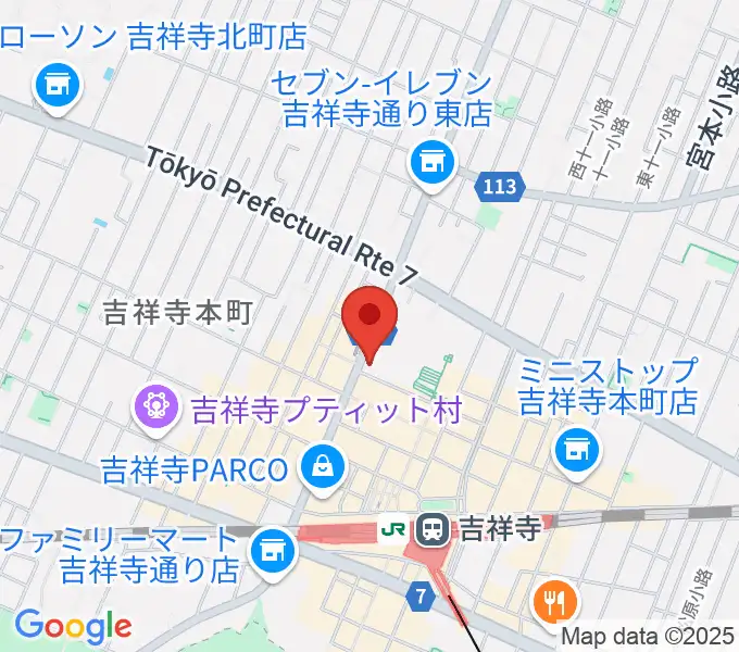 むさしのFMの地図