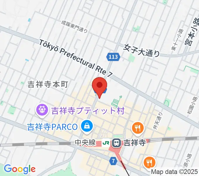 むさしのFMの地図