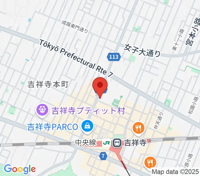 むさしのFMの地図
