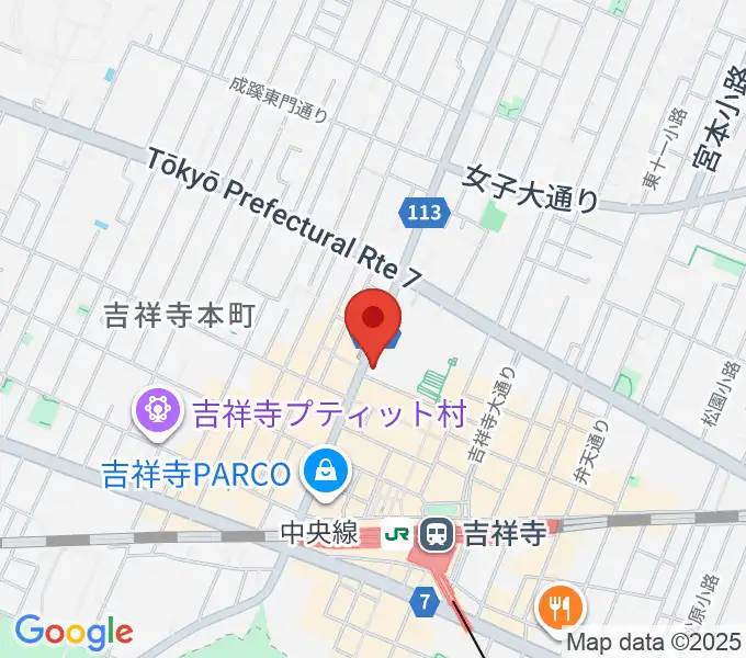 むさしのFMの地図
