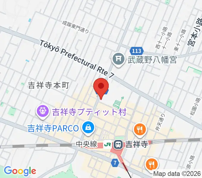 むさしのFMの地図