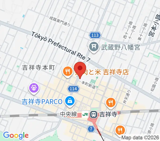 むさしのFMの地図