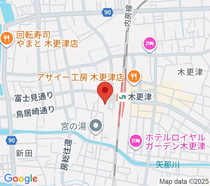 かずさエフエムの地図