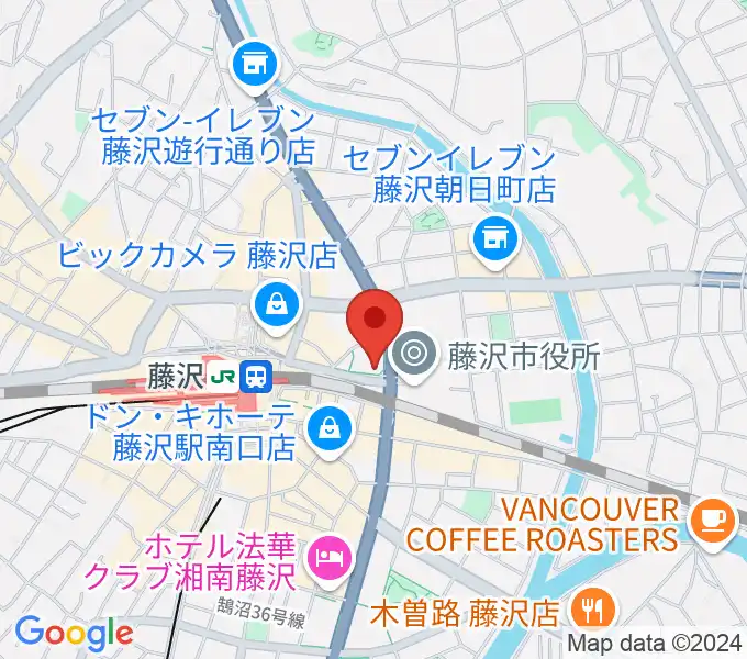 レディオ湘南の地図