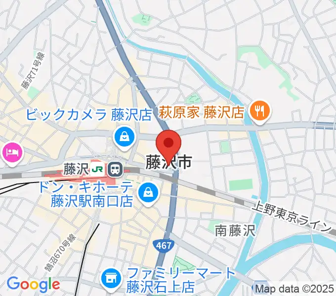 レディオ湘南の地図