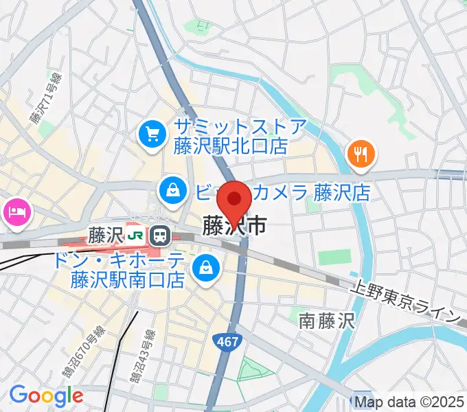 レディオ湘南の地図