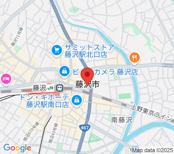 レディオ湘南の地図