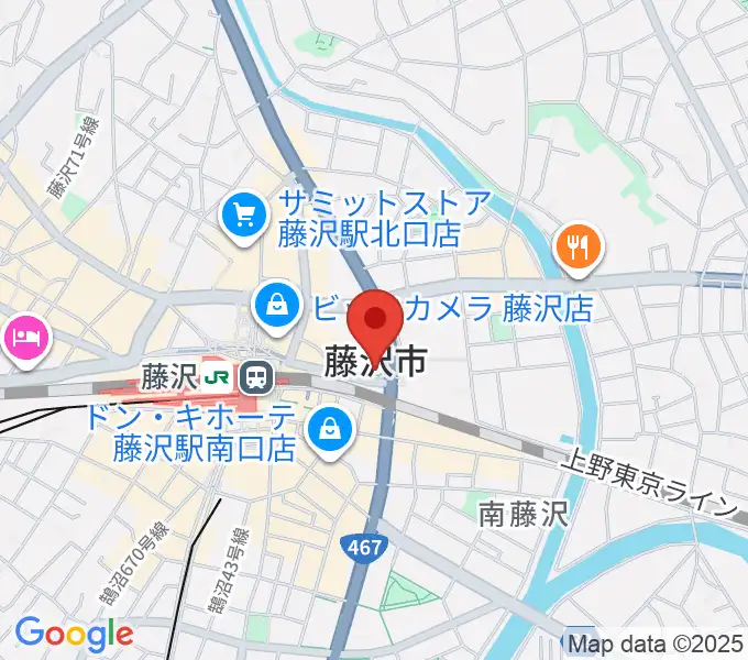 レディオ湘南の地図