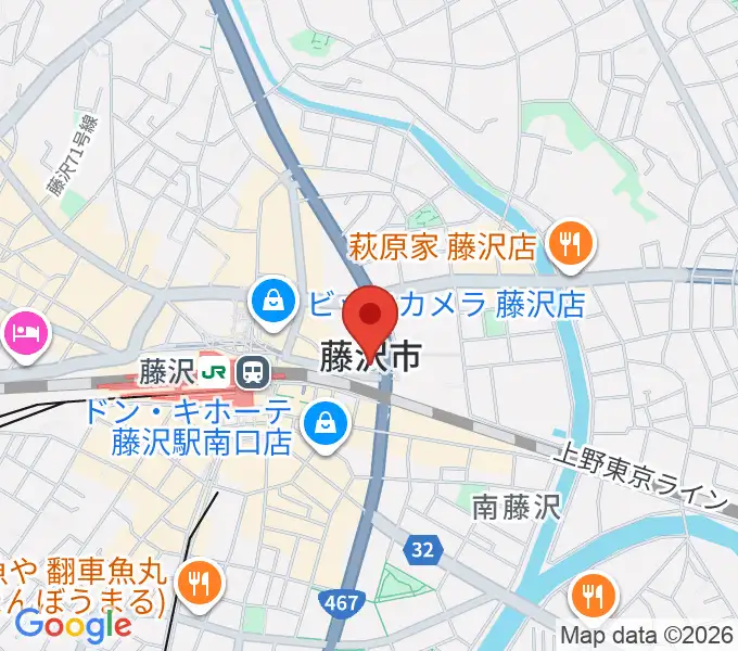 レディオ湘南の地図