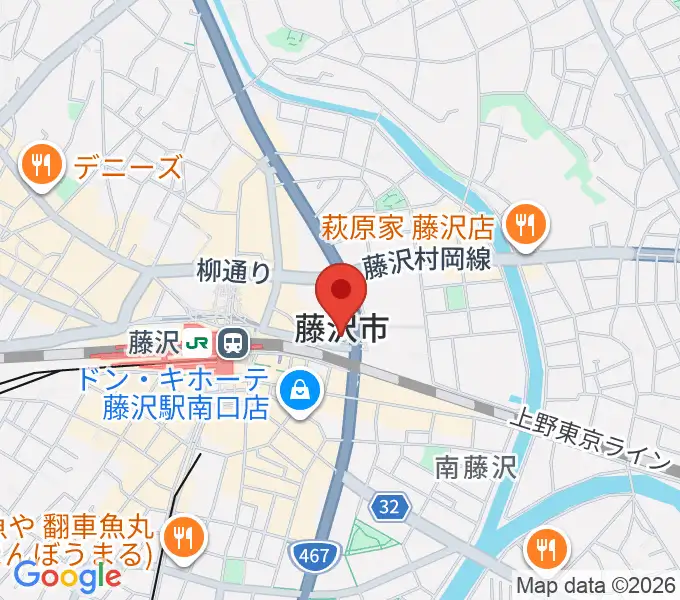 レディオ湘南の地図