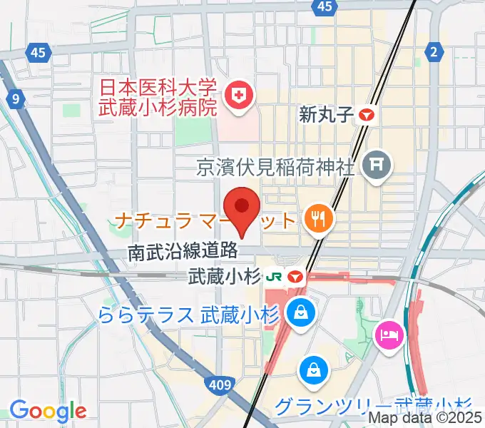 かわさきFMの地図