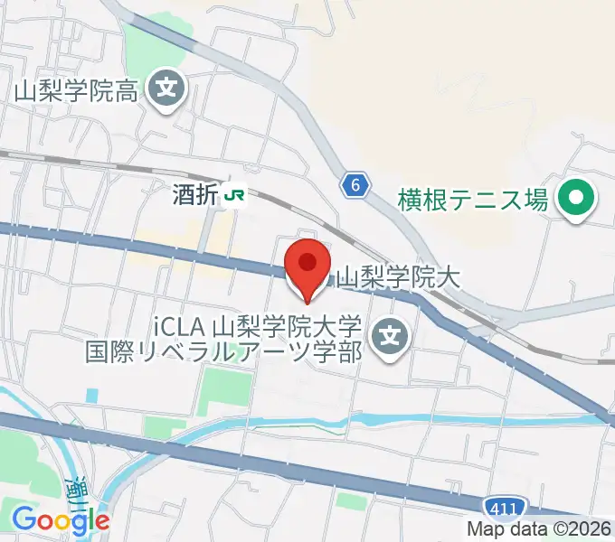 エフエム甲府の地図