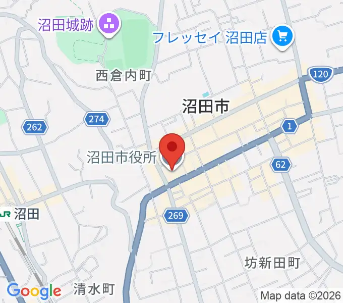 FM OZEの地図