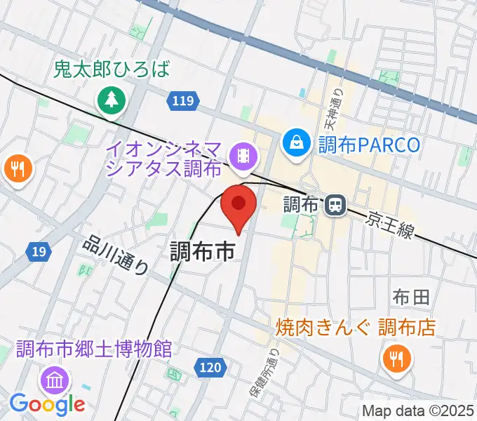 調布FMの地図